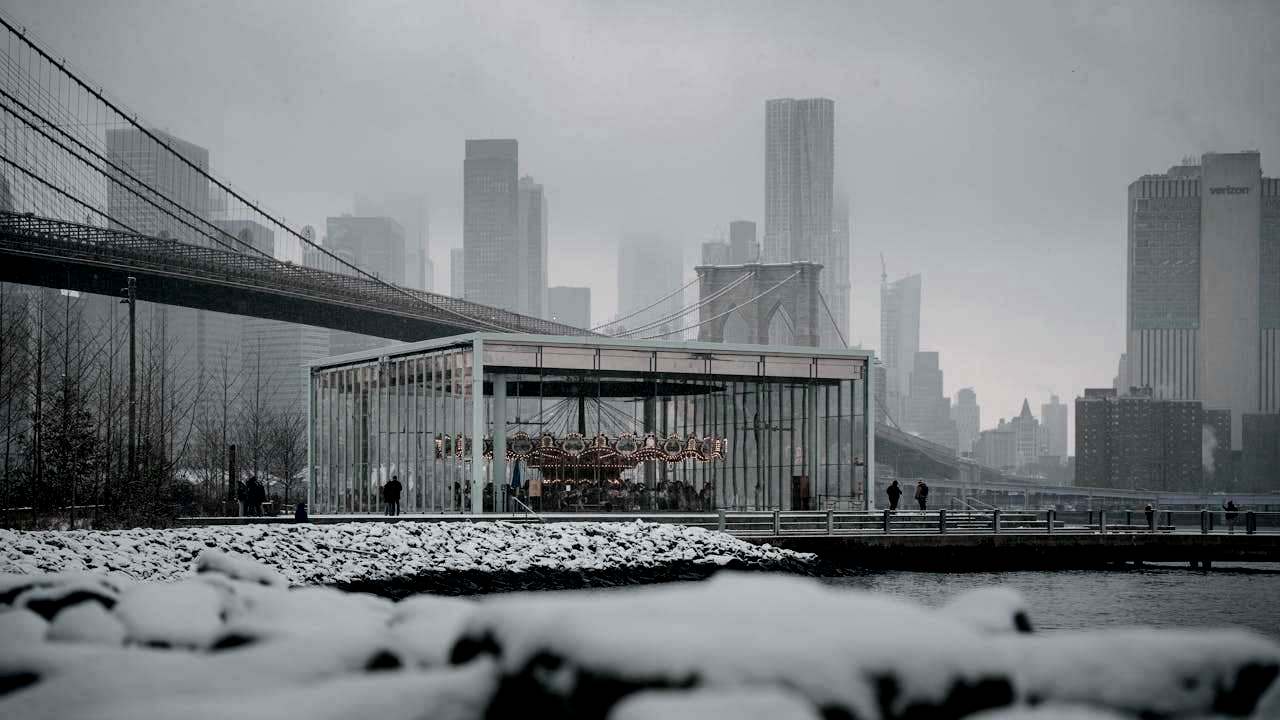 Snow on Jane's Carousel